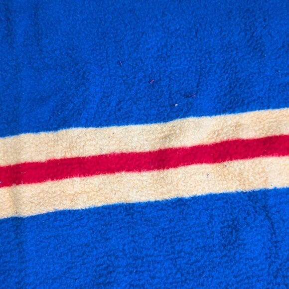 Biederlack Florida Panthers Throw Blanket Fleece Blue Red Made in USA - Picture 10 of 11